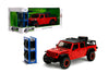 Jada Just Trucks 1:24 2020 Jeep Gladiator Die-Cast Car & Tire Rack, Toys for Kids and Adults(Red)
