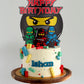 Ninja Go Blocks Birthday Cake Topper Cupcake Building Bricks Party