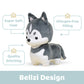 Bellzi Siberian Husky - 6.5" Cute Stuffed Animal Plush Toy - Soft & Adorable Dog Plushie Gift - Perfect Present for All Ages - Huski