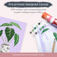 Pink Picasso Kits Mid Century Modern Paint by Number for All Ages | DIY Color by Numbers Craft Kit Acrylic Paint Canvas Beginners Painting Kits as