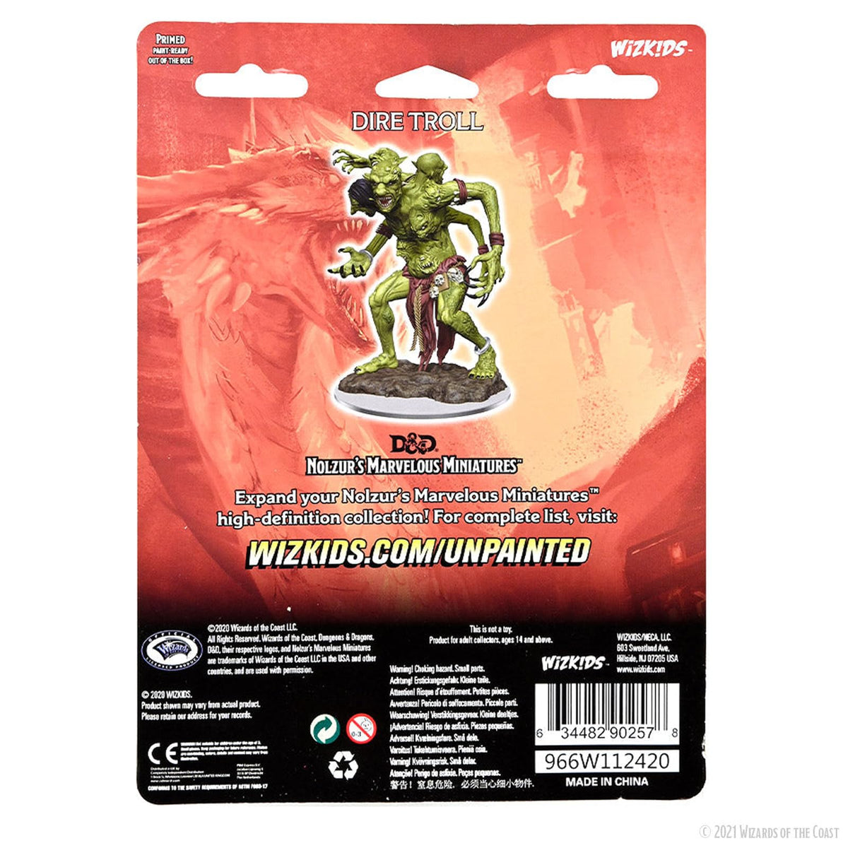 D&D Nolzur's Marvelous Miniatures: Dire Troll