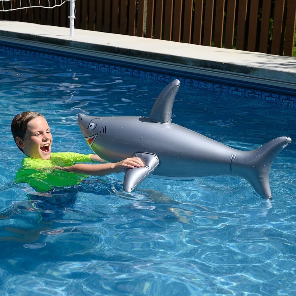 One 40" Long Vinyl Inflatable Shark