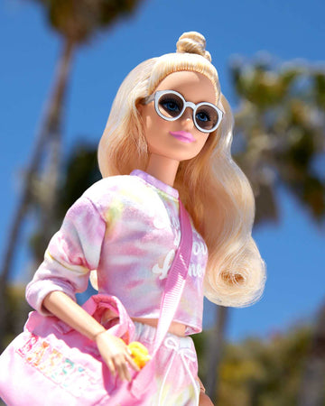 Barbie Signature Stoney Clover Lane Doll Wearing Tie-Dye Loungewear & Duffle Bag