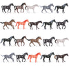 Skylety 20 Pcs Plastic Small Toy Horse Figurines Mini Bulk Horse Figurines Party Favor Decorations Realistic Model Toy for Girls Boys Gift Birthday