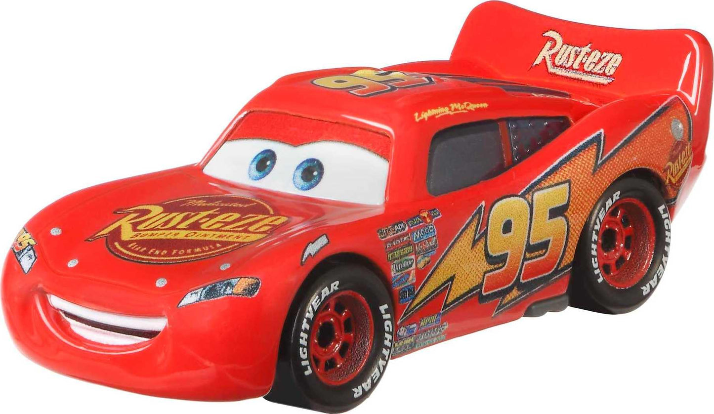 Mattel Disney and Pixar Cars 1:55 Scale Die-Cast Vehicles, Collectible Toy Cars, Lightning McQueen