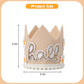 YOUAME Daisy Half Birthday Crown - Boho Party Decorations, Girls 1/2 Birthday Outfit, Bohemian Decor and Smash Cake Photo Props