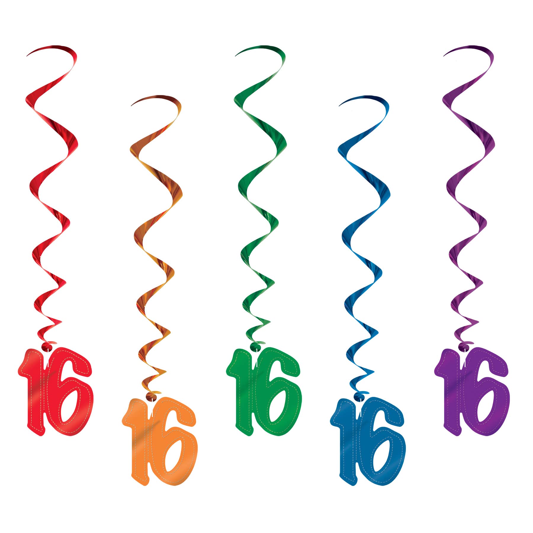 16 Whirls (asstd colors) (5/Pkg)