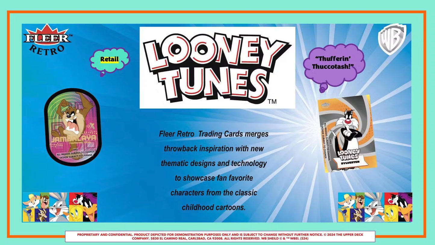 Fleer Retro Looney Tunes 5-Pack Blaster Trading Card Box (Upper Deck 2024)