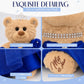 12" Quinceañera Bear Centerpiece Doll w/ Elegant Layered Tulle Dress, Adjustable Stand Included - Quinceanera Decorations Gift, Oso de Peluche para 15