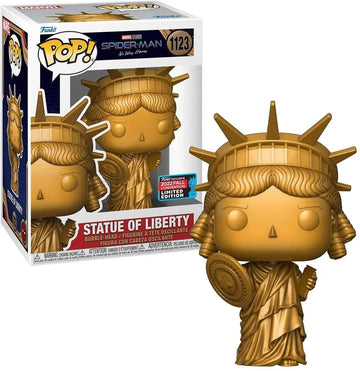 Funko Pop Marvel: Spider-Man No Way Home - Statue of Lady Liberty, Fall Convention - Spider-Man - Amazon Exclusive - Collectable Vinyl Figure - Gift