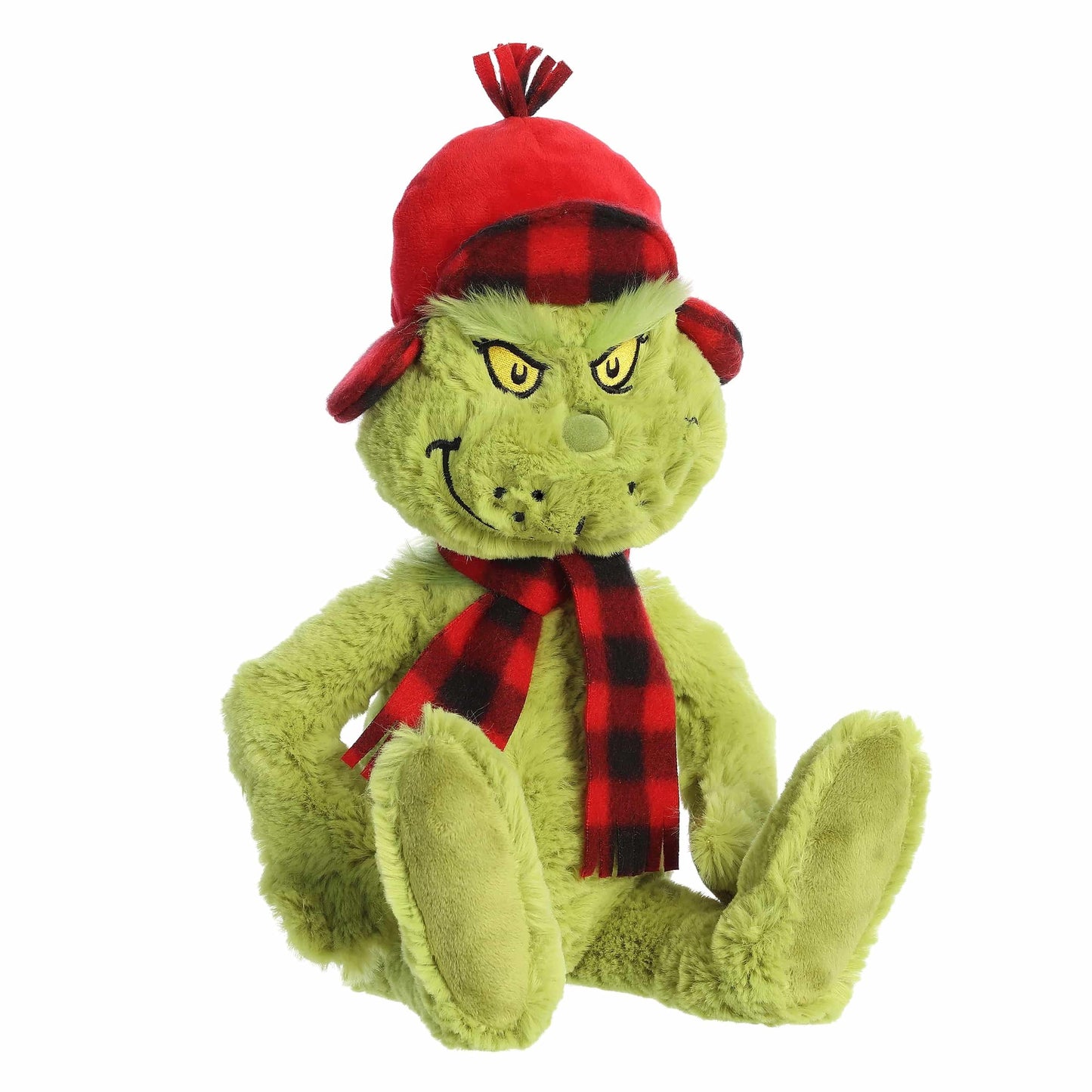 Aurora® Whimsical Dr. Seuss™ Wilderness Grinch Stuffed Animal - Officially Licensed Plush for Imaginative Play - Perfect for Kids and Adults - Green