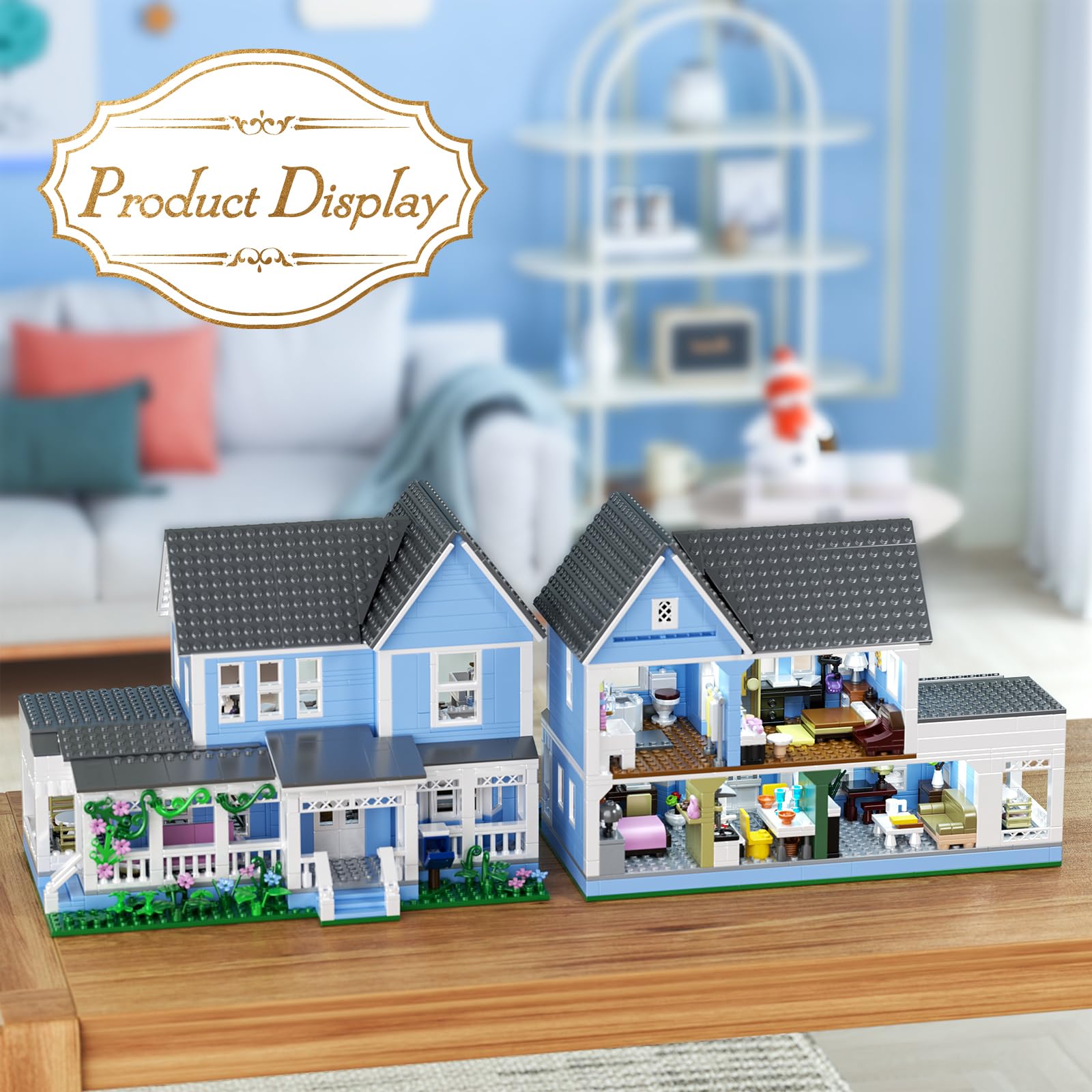 Gilmore House in Stars Hollow Luke’s Diner Movie Building Block Toys Set Compatible with Lego, Mothers Day Gift Decor and Collectibles for Family