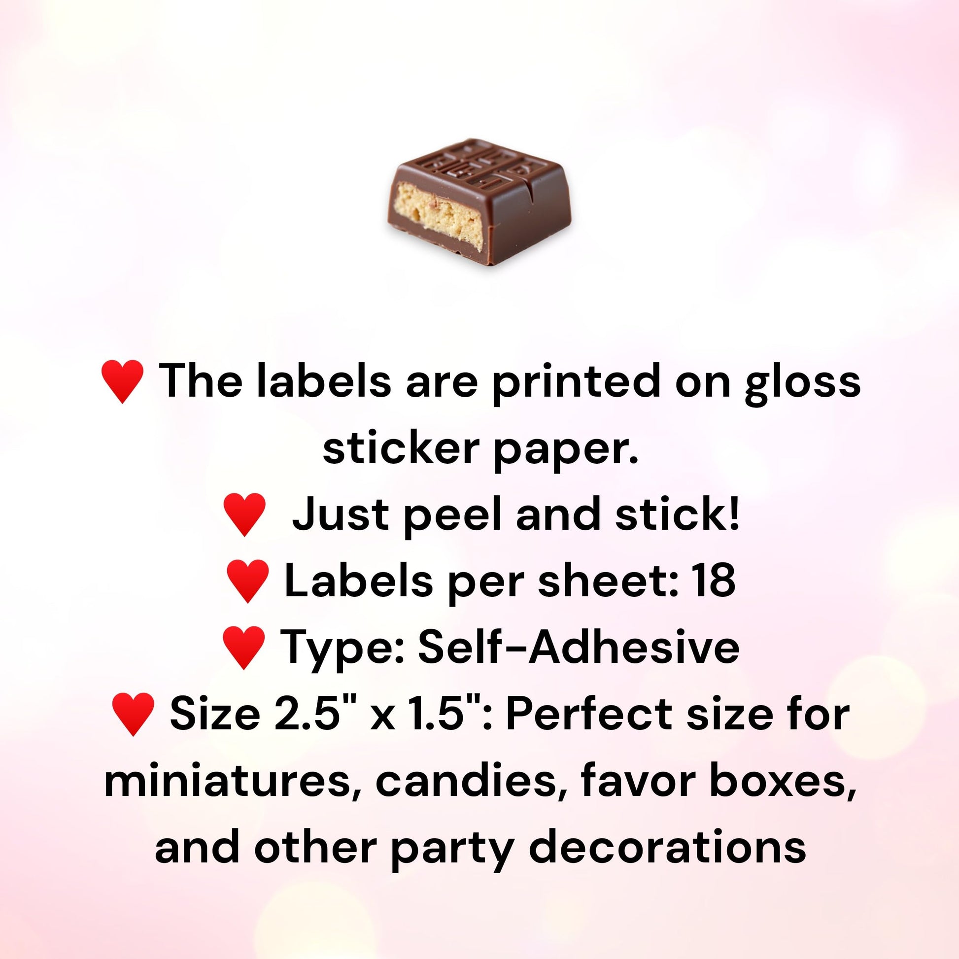 Chinese New Year Candy Mini Wrappers, Party Favor Labels for Lunar New Year Decorations, Red and Gold Treat Stickers, Set of 54