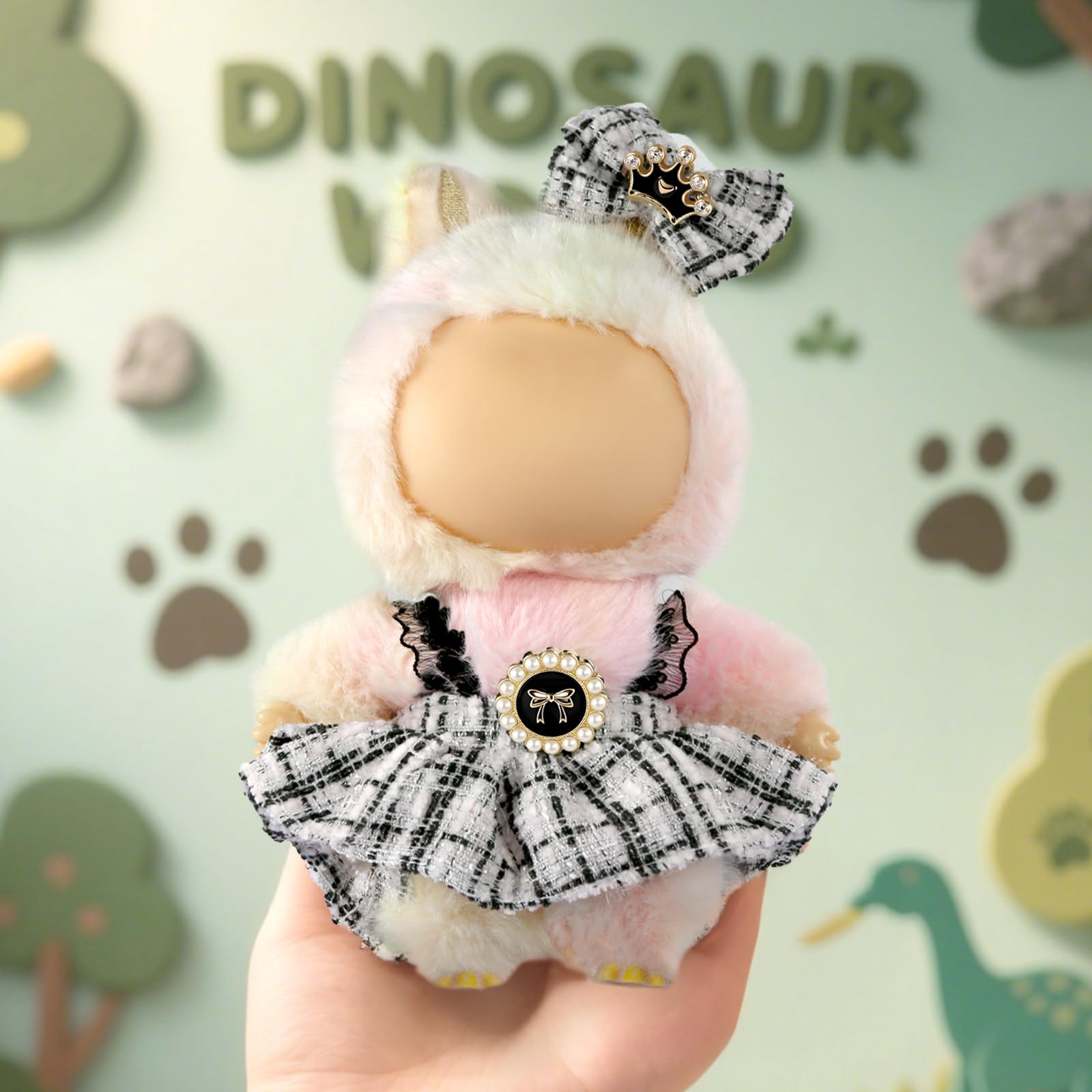 Clothes for LA BUBU 17cm Doll (NO Doll),Outfit for LABUBU,Clothes Set for LA BUBU Dress Up,Accessories for LA BUBU