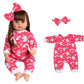 Sweet Dolly Reborn Baby Doll Clothes Accessories, 5 Set of Doll Clothing, Jumpsuit Bow Headband Outfits for 20 Inch to 22 Inch Dolls, 10 PCs in Total