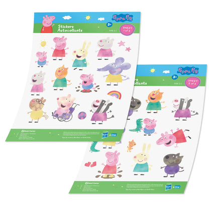 Desert Cactus Peppa Pig Sticker - 30 Peppa Stickers Premium Vinyl Decal Made in USA for Laptop Water Bottle Car Scrapbook Sheet Decorations Birthday