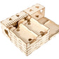 The Broken Token Game Organizer Compatible with Jaws of the Lion - Wooden Game Organizing Box with Multiple Trays