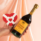 Brickcraft Champagne Bottle and Glasses Building Set,136 Piece Collectible Block Kit, 11 Inch Tall Display Bottle with Two Flutes Romantic Valentines