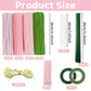 CllyCnny Pipe Cleaner Flower Craft Kit, 400 PCS Extra Thick 8mm Chenille Stems DIY Tulip Bouquet Making Set with Stamens, Floral Stems, Tape, Glue