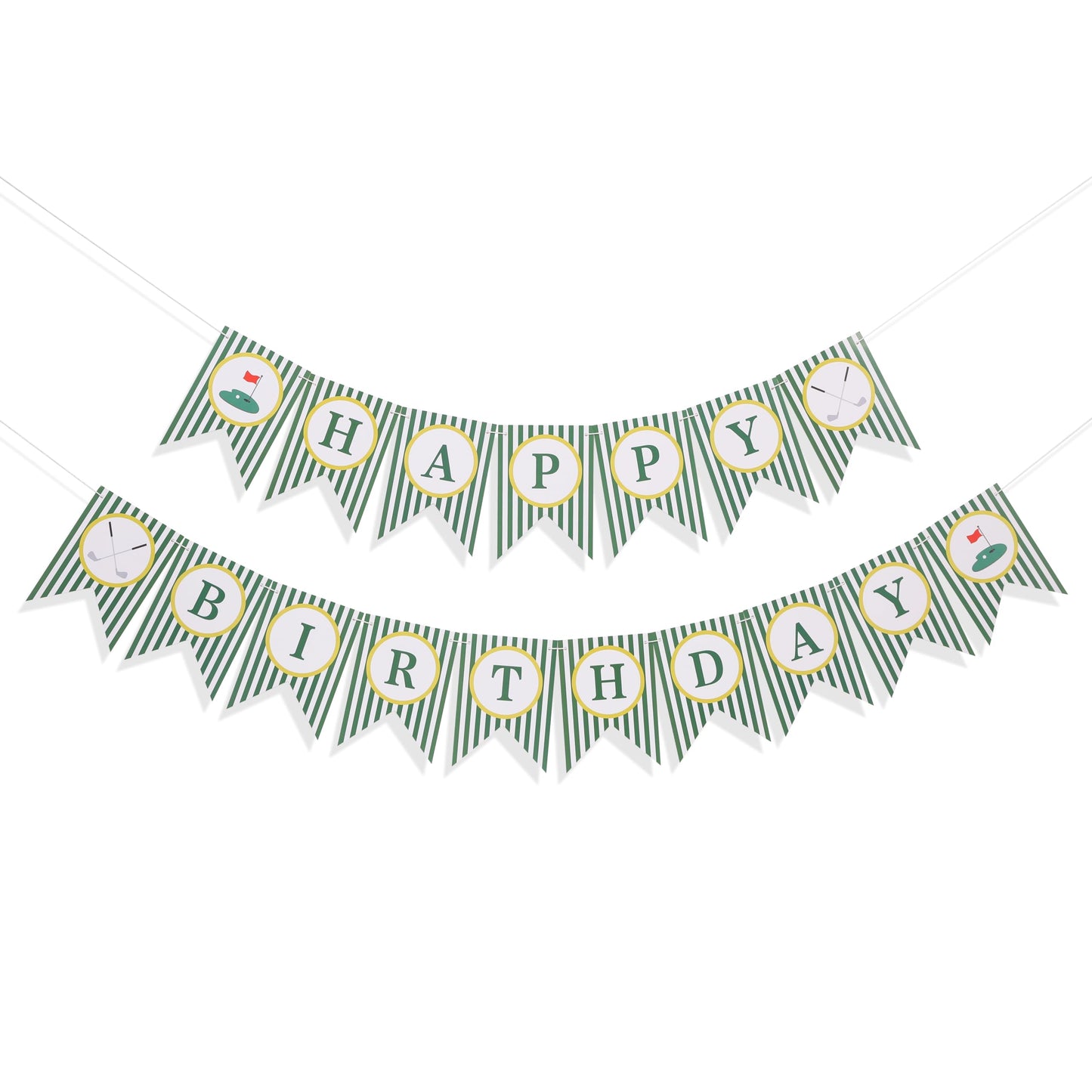 Golf Happy Birthday Banner - Golf 1st/First Year Party Decoration,Hole In One Party Banner,Hole In One First Year Banner (banner-3)