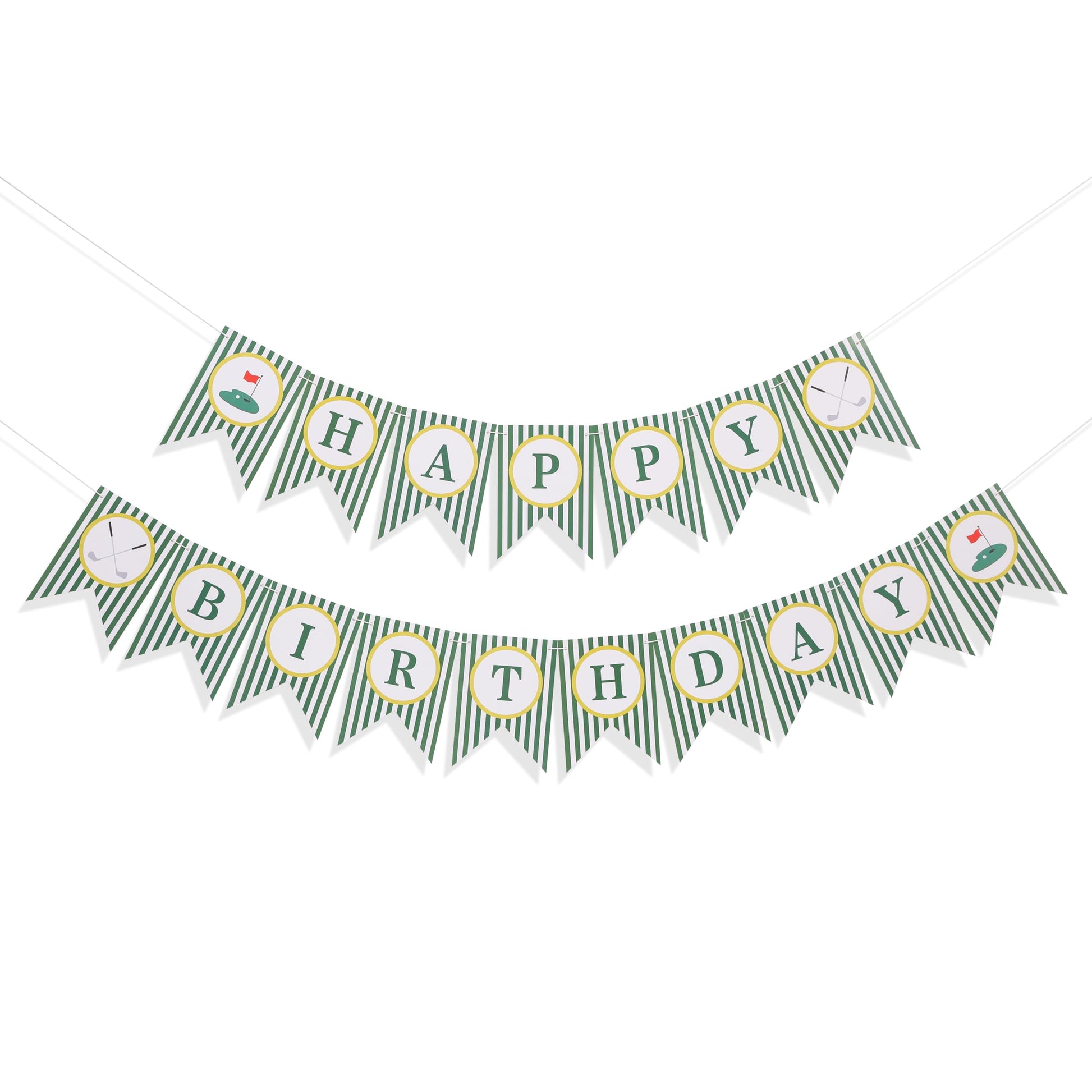 Golf Happy Birthday Banner - Golf 1st/First Year Party Decoration,Hole In One Party Banner,Hole In One First Year Banner (banner-3)