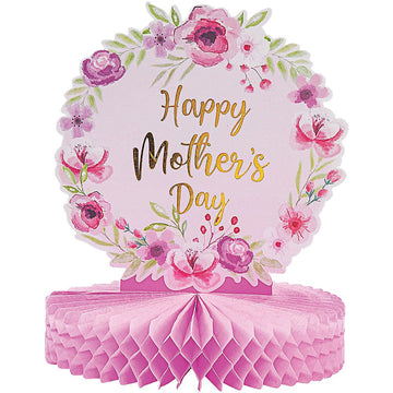 Fun Express Mother’s Day Centerpiece - Elegant Floral Table Decor for Mother’s Day Celebrations Spring Parties Special Occasions - Dining Table or