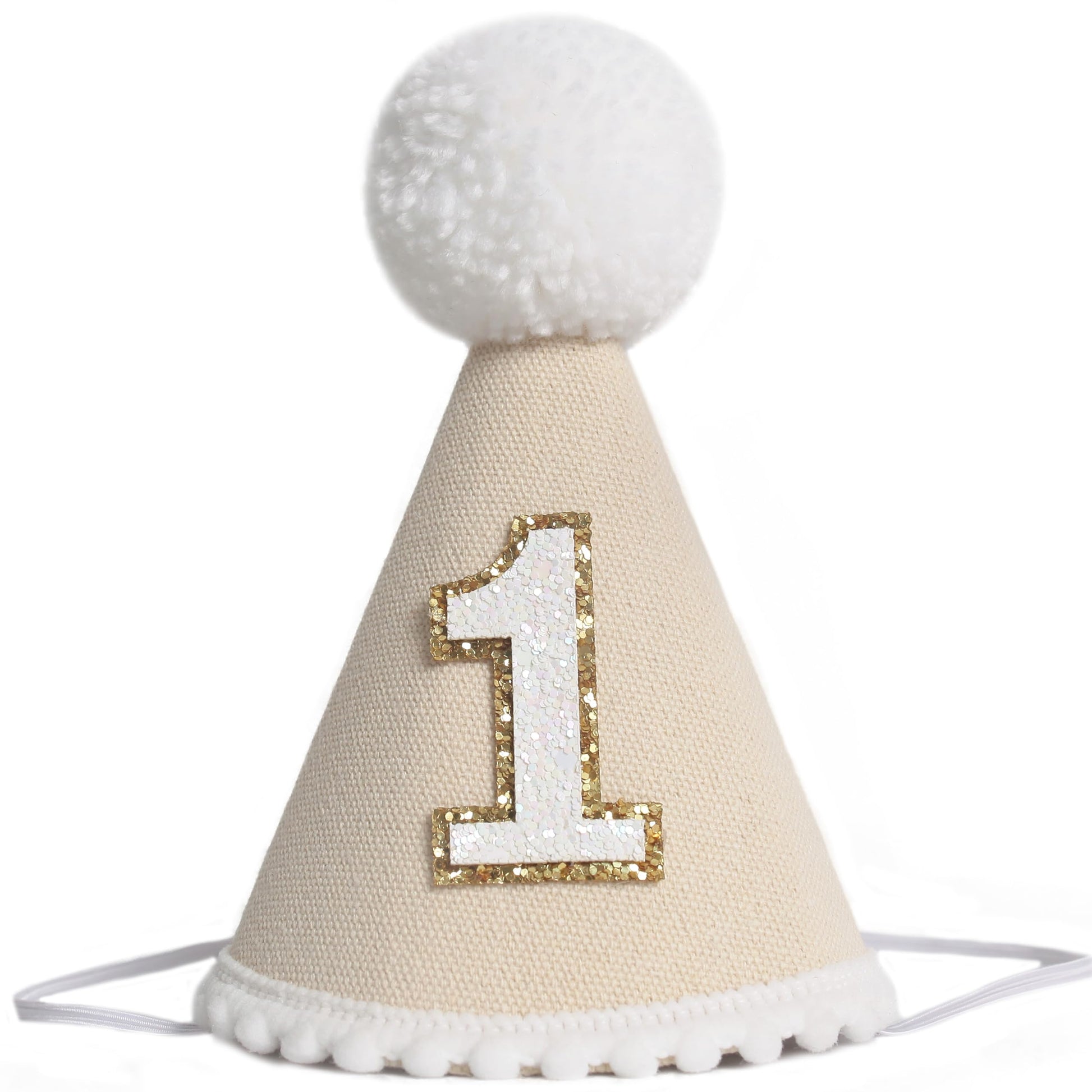 KOJIN Gender-Neutral 1st Birthday Hat For Baby - Boho First Birthday Crown, Cake Smash Photo Prop,Size:3.1 * 5.5in