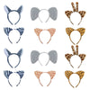 Haploon Animal Ears Headband 12 Pcs Plush Cosplay Hair Hoop for Theme Party