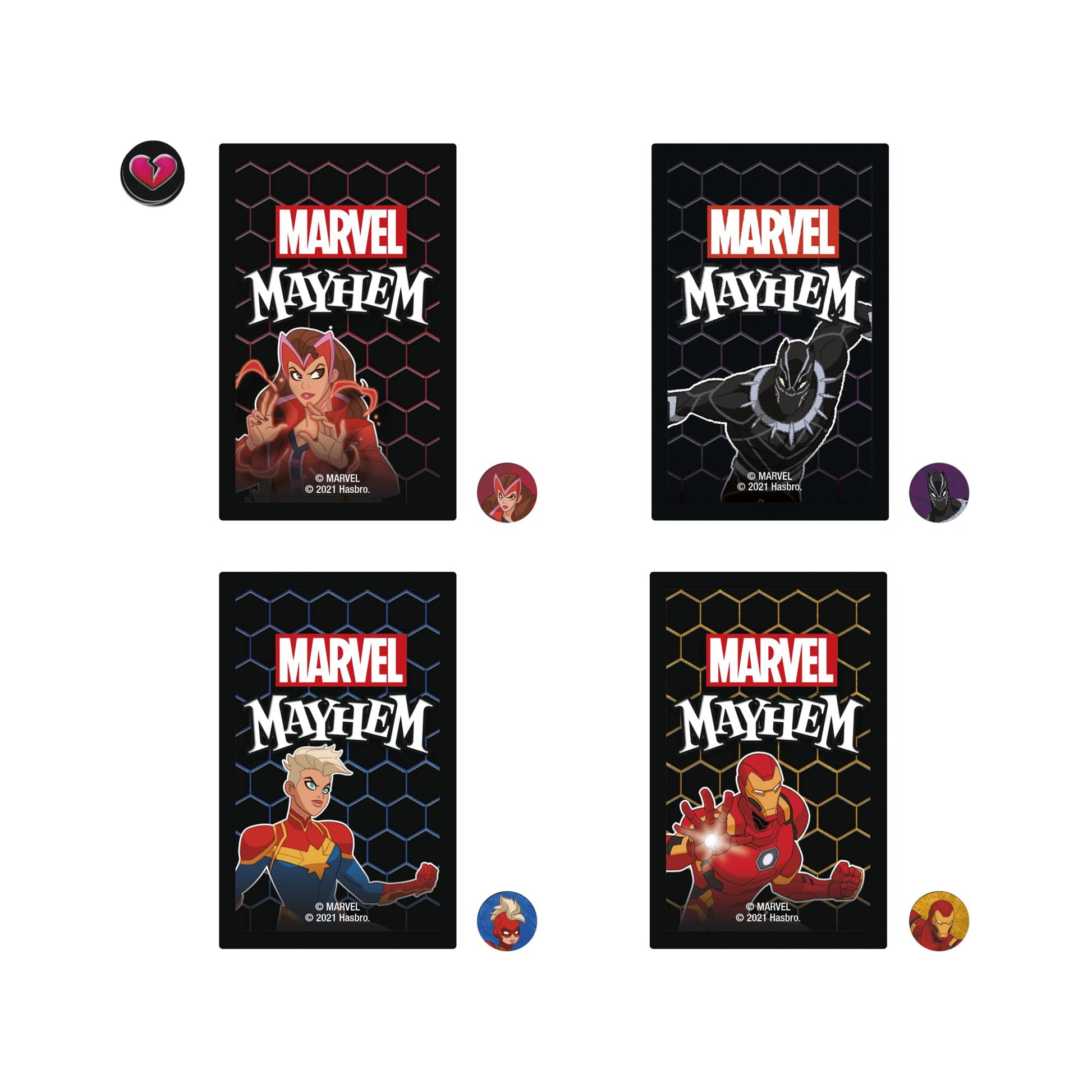 Hasbro Gaming Marvel Mayhem-Card Game, Featuring Super Heroes, Fun Game for Marvel Fans Ages 8+, Fast-Paced, Easy-to-Learn for 2-4 Players