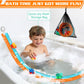 Race Car Bath Toys, Toddler Bathub Toy Set, 5 Ft Flexible Bath Race Track for Kids Ages 3+ , Cars Toy Gift for Baby Boys &Girls, Portable Rolls Up