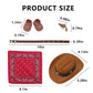 aimpiwt Western Cowboy Doll Clothes Set - 17cm Fashion Dolls Outfit with Hat, Scarf, Belt & Shoes for Display and Photoshoot