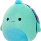Squishmallows Original 7 Inch Cascade Teal Turtle with Tie-Dye Shell - Official Jazwares Plush