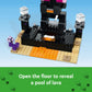 LEGO Minecraft The End Arena 21242, Player-vs-Player Battle Playset with Lava, Ender Dragon and Enderman Figures, Action Toys for Kids 8 Plus Years