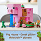 LEGO Minecraft The Pig House, 21170 with Alex, Creeper and 2 Pig Figures, Animal Building Toy, Great Gift for Kids, Boys & Girls Ages 8+