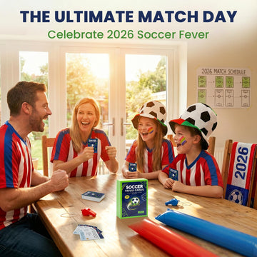 Terraluce Soccer Card Game for Kids & Adults - Family Party Game for 2-8 Players, Trivia Quiz & Knowledge, for Soccer Fans, 2026 Soccer Season