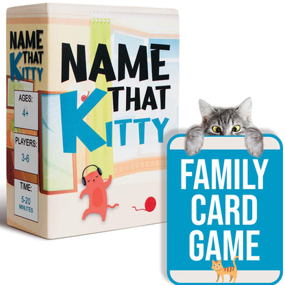 Name that Kitty - Fun Cat Game for Kids That's Great for Family Game Night | 100 Card Cat Themed Toy for Girls and Boys | Easy to Play