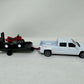 NewRay Toys 1:43 Chevy Silverado Pick Up Truck with Trailer and Dirt Bike