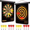 RaboSky Magnetic Dart Board for Kids, Magnetic Dartboard for Boys Toys Age 8-12, Gifts for Teen Boys 8 9 10 11 12 13 14 Years Old Birthday, Magnet