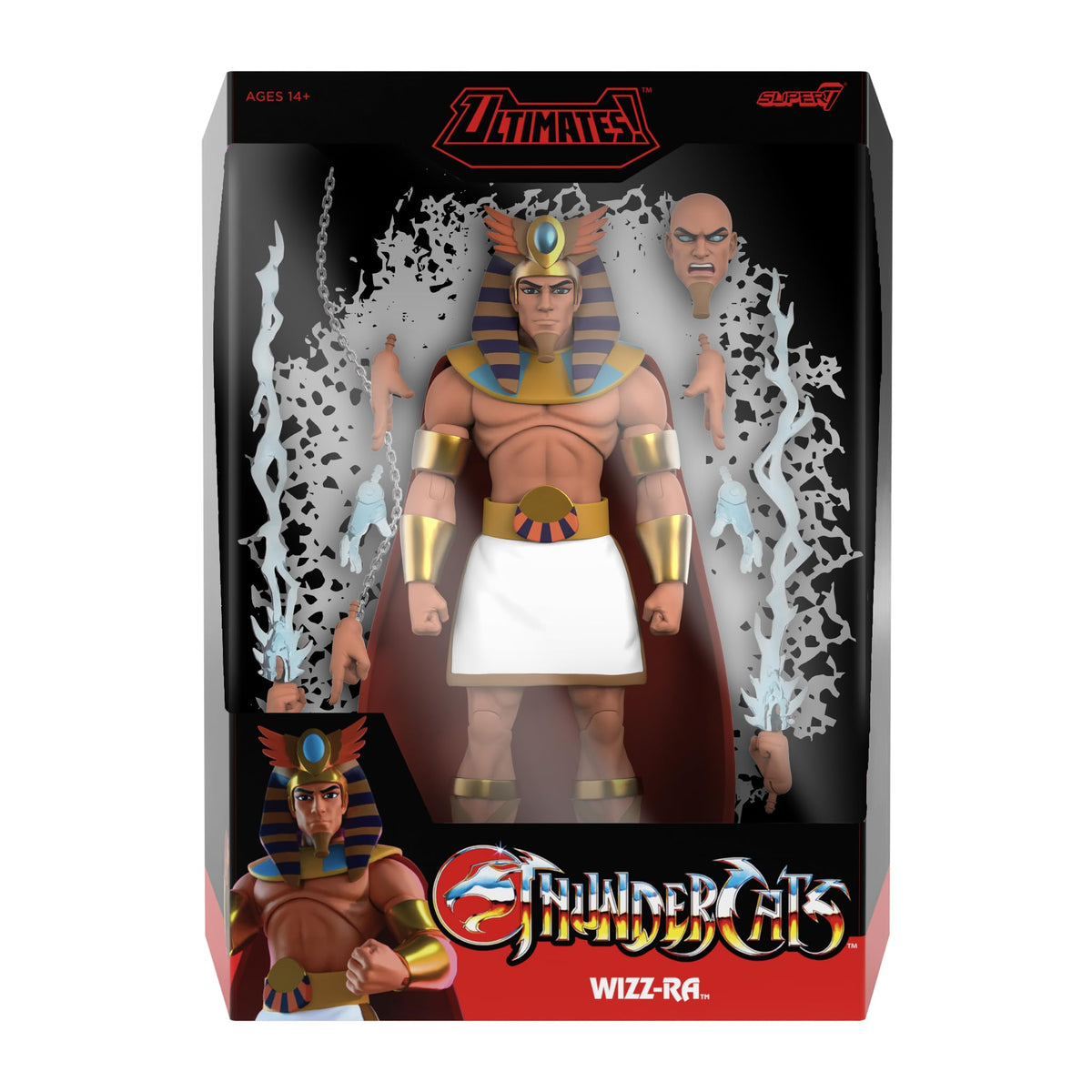 Super7 ULTIMATES! Thundercats Wizz-Ra - 7" Thundercats Action Figure with Accessories - Classic Cartoon Collectibles and Retro Toys
