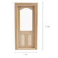 AUEAR, 1:12 Mini Furniture Unpaint Wooden Doors for DIY Scene Home Craft (2 Panel Style A)