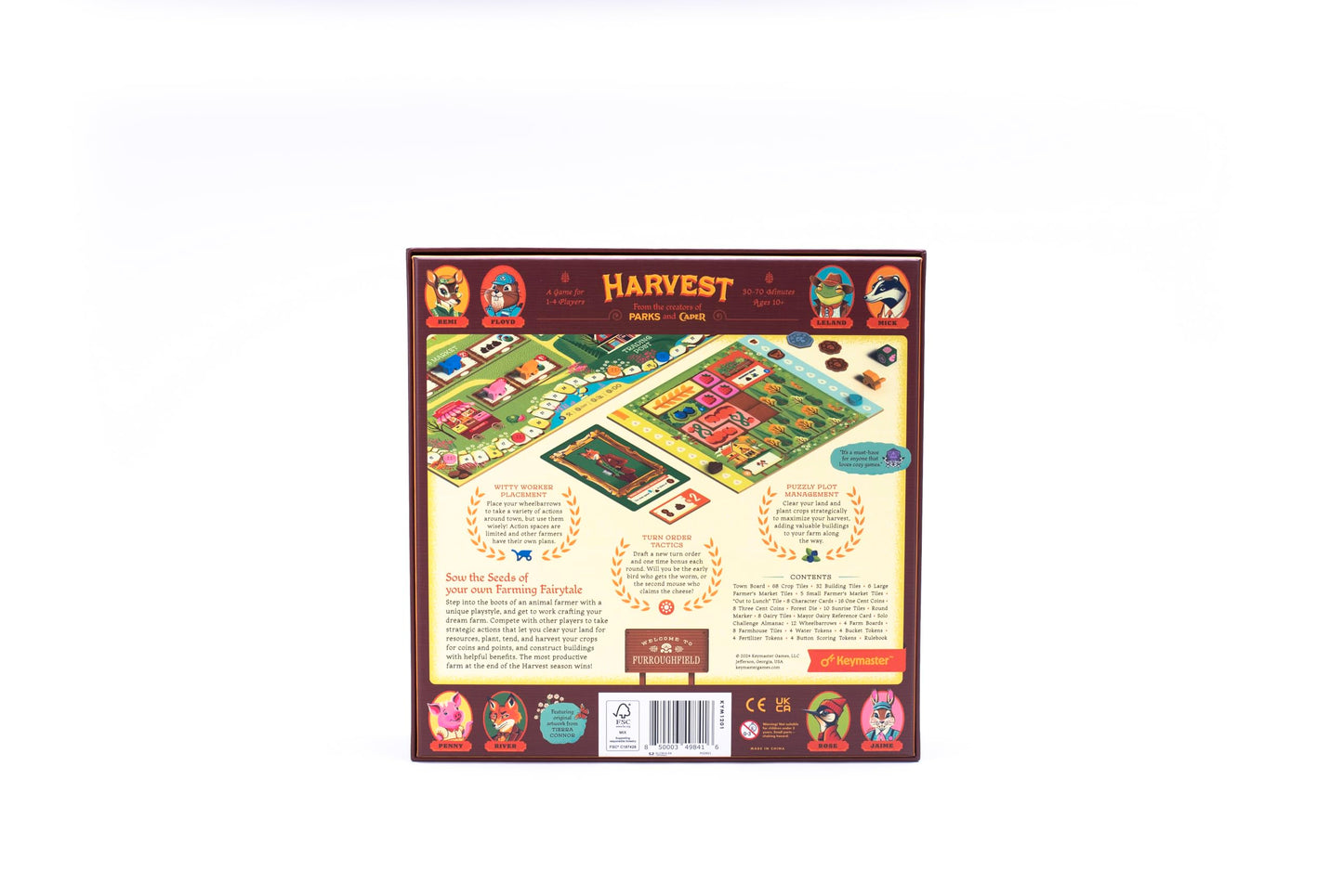Keymaster Games Harvest | Strategy Board Game for Adults, Families, and Couples | Cozy Farming Experience | Easy-to-Learn | Quick 60-Minute Play