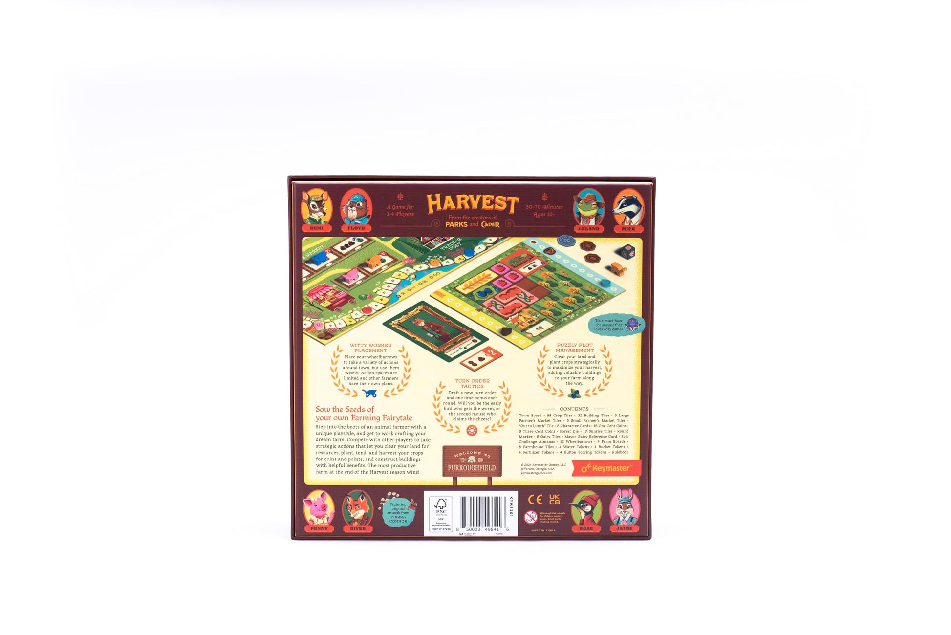 Keymaster Games Harvest | Strategy Board Game for Adults, Families, and Couples | Cozy Farming Experience | Easy-to-Learn | Quick 60-Minute Play