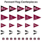 Big Dot of Happiness Maroon Grad - Best is Yet to Come - Triangle Burgundy Graduation Party Photo Props - Pennant Flag Centerpieces - Set of 20