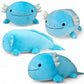 Pineapple Axolotl Plush Toy, Giant Soft Axolotl Stuffed Animal Pillow, Kawaii Plushies, Cute Squishy Plushie Gift for Kids & Adults (24 inch)