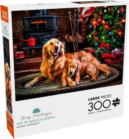 Buffalo Games - Dogs Under the Tree - 300 Large Piece Puzzle for Adults