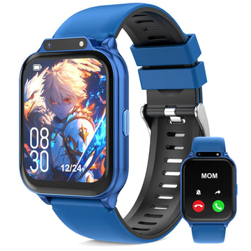Smart Watch for Kids 1.85" with Fitness Tracker, Sleep Monitor, 22/100+ Sport Modes, DIY Dial, IP68 Waterproof, Step Counter, Heart Rate, Camera