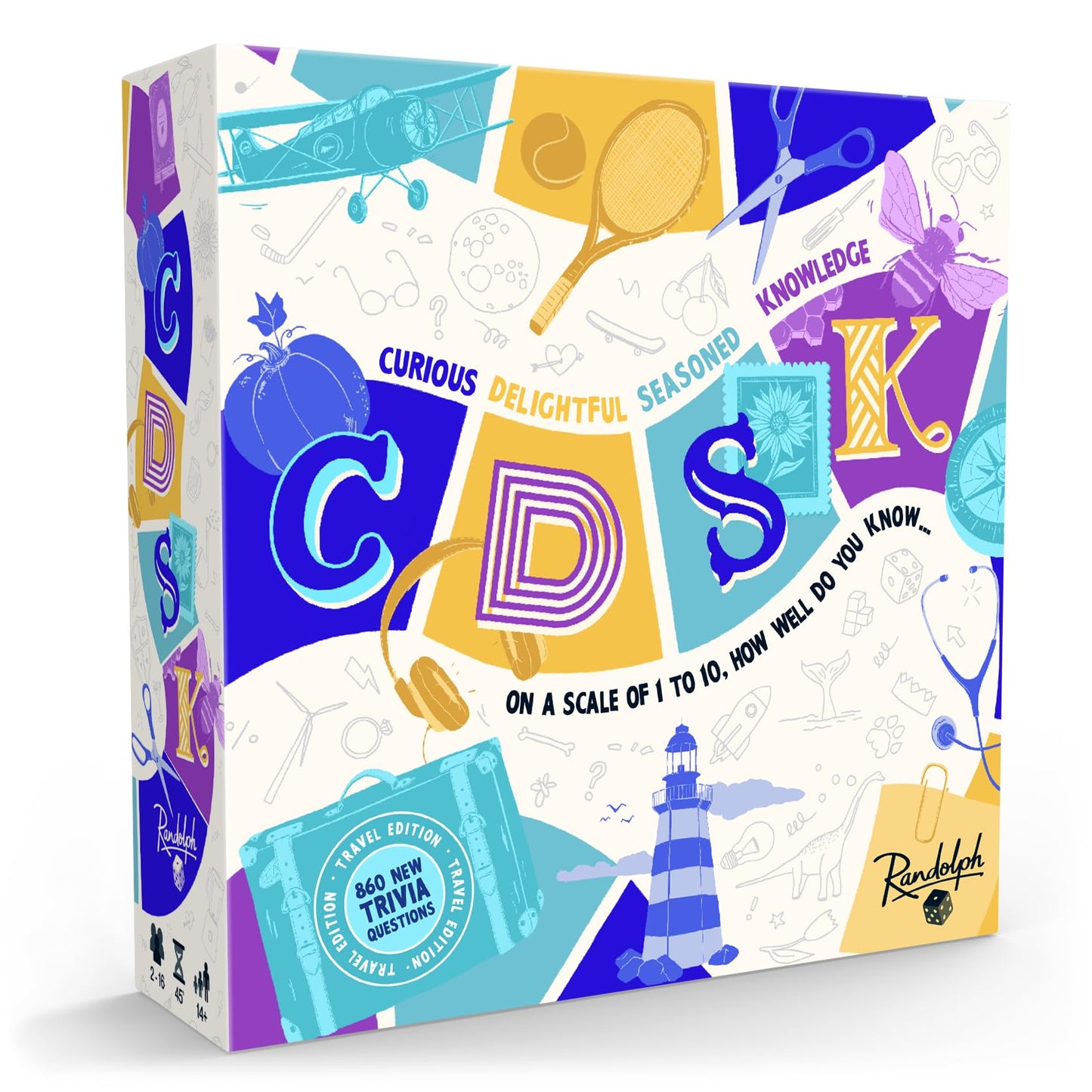 Hachette Boardgames CDSK Travel | A Travel-Friendly Version of the Millennial Trivia Game | Over 800 New Questions | Ages 14+ | 2 to 16 Players | 45