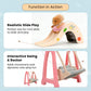 OLEOCA Family Dollhouse Accessories - Mini Playground Set with Swing & Slide, Rocking Horse, Soccer Goals, Screen-Free Add-On - Miniature Dollhouse