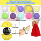 10Pcs Rainbow Texture Sensory Fidget Toy, Multi-Color Educational Science Kit for Anxiety Relief, 28mm DIY Mutual Attraction Desk Balls for Kids