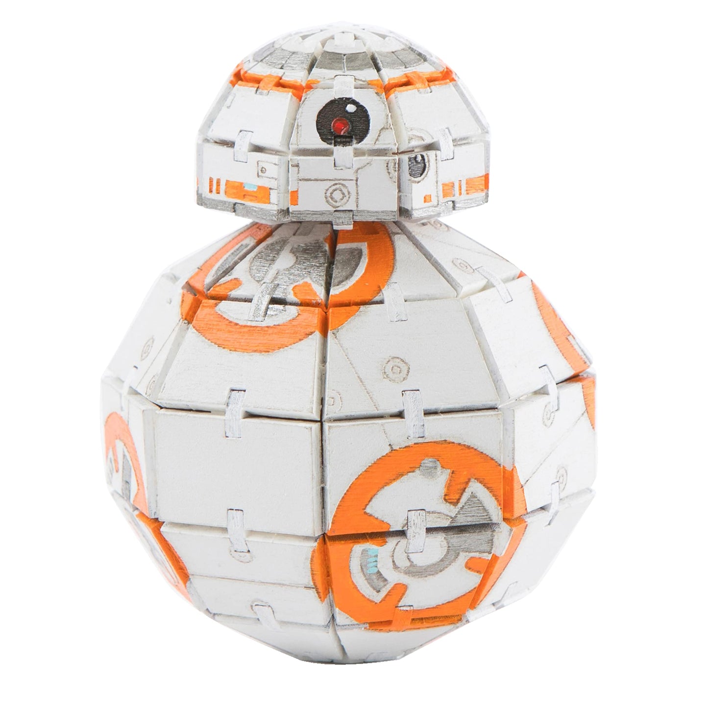 IncrediBuilds Star Wars BB-8 3D Wood Puzzle Model Kit (81 Pieces) - Build & Paint Your Own Droid, No Glue Required, Easy DIY STEM Craft for Kids